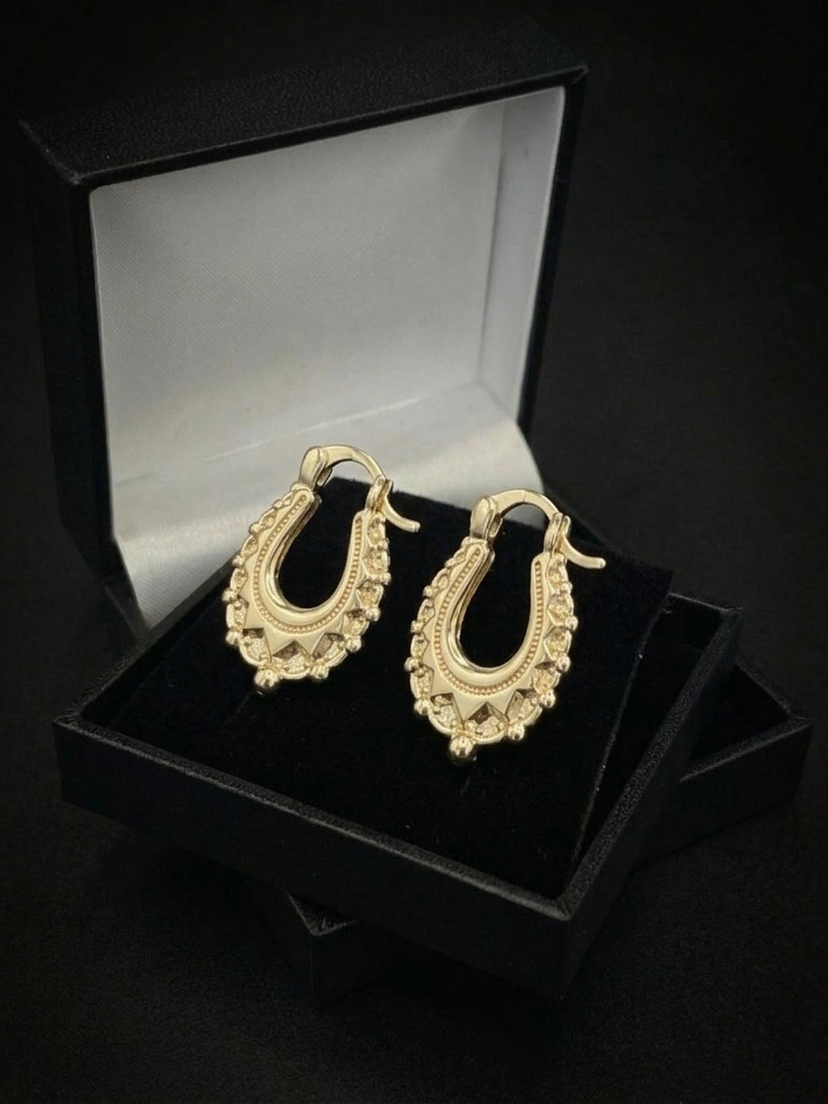 9ct Gold filled Mini Creole Earrings 20mm - pair gift box