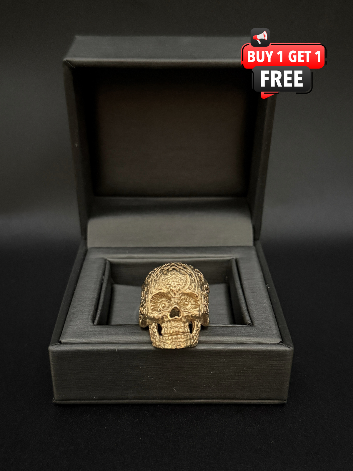 9ct Gold Filled Skull Ring