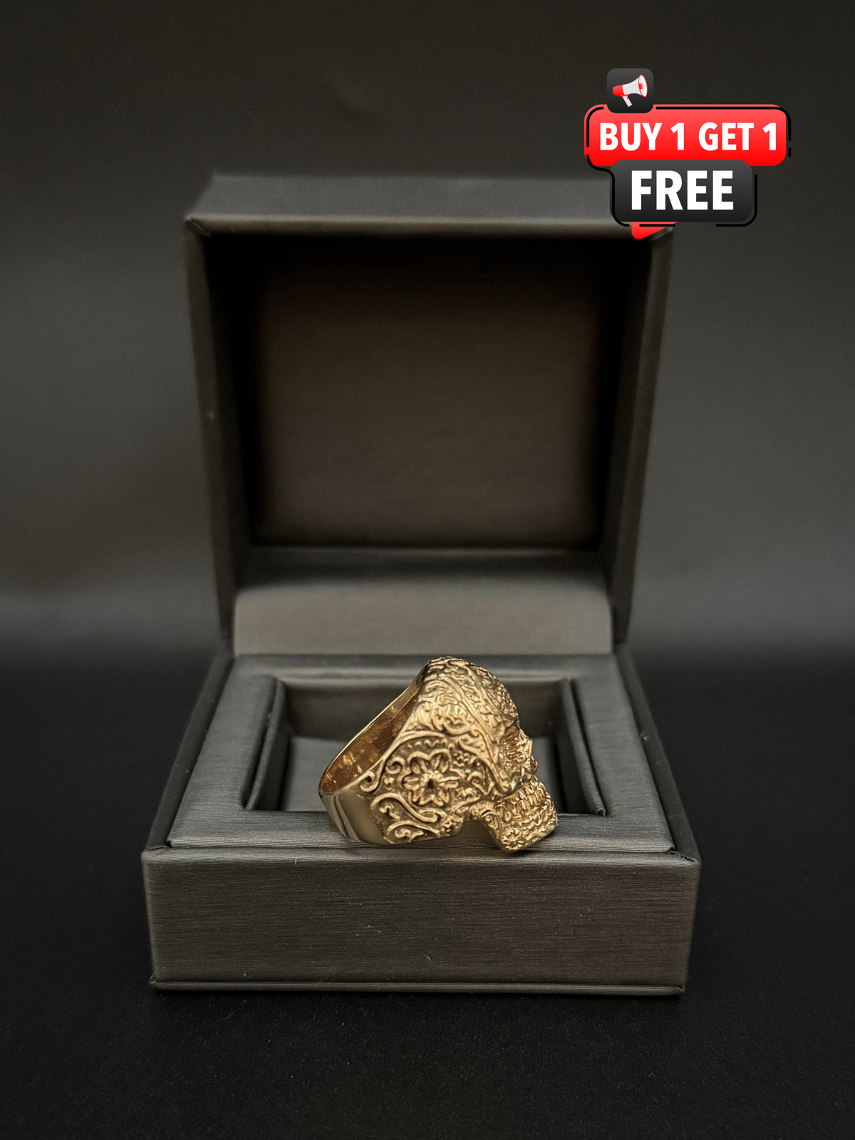 9ct Gold Filled Skull Ring