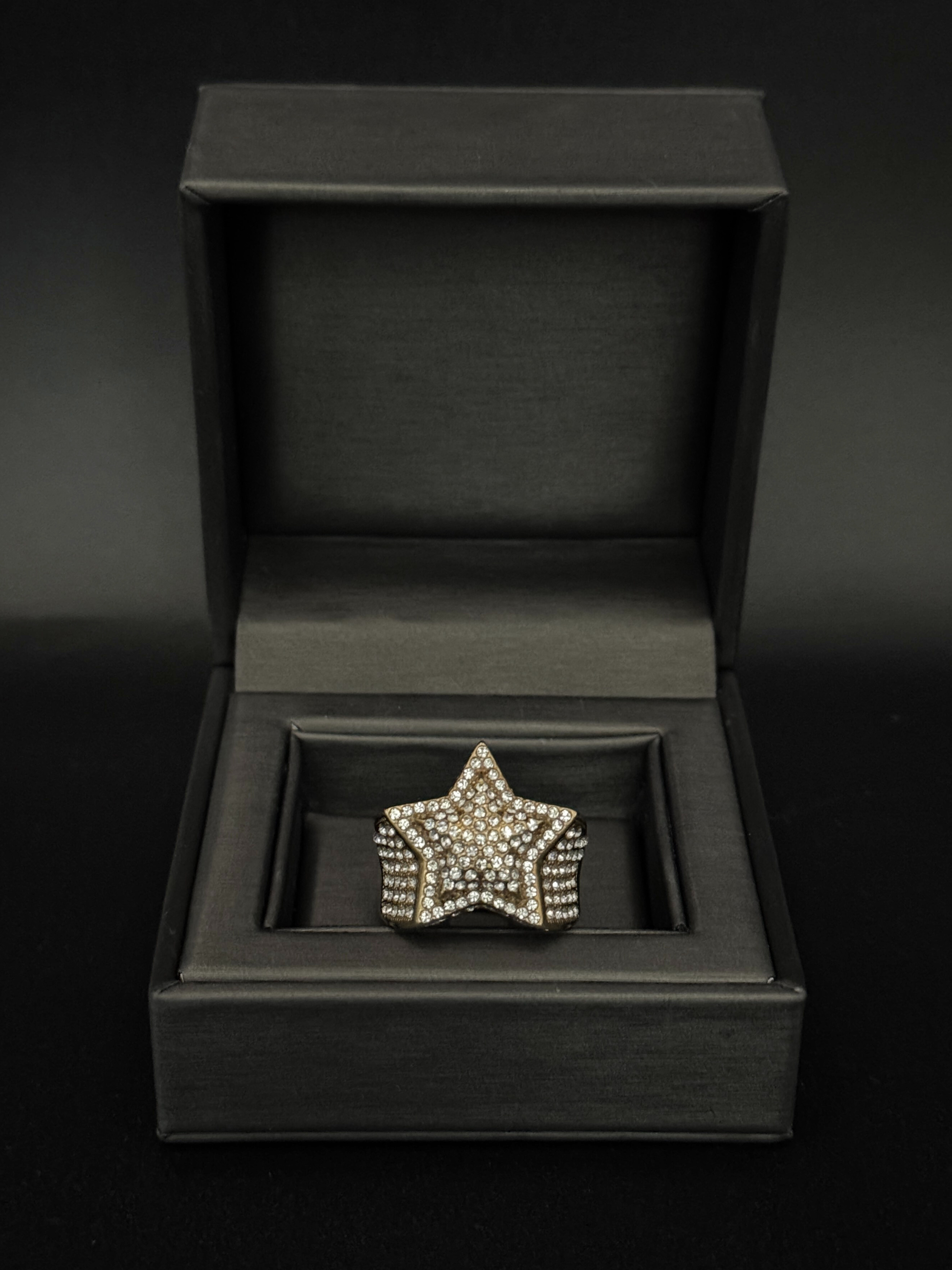 🎁 9ct Gold Filled Diamond Star Ring (100% off)