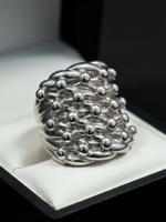 9ct Gold Filled Huge 5 Row Keeper Ring