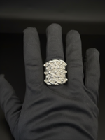 9ct Gold Filled Huge 5 Row Keeper Ring