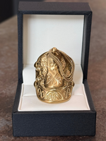 WORLDS BIGGEST -9ct Gold Filled Saddle Ring
