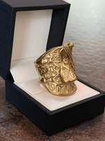 WORLDS BIGGEST -9ct Gold Filled Saddle Ring