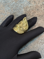 WORLDS BIGGEST -9ct Gold Filled Saddle Ring