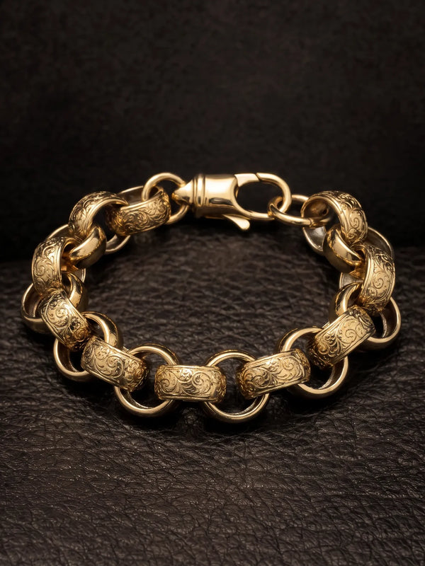 Patterned Belcher Bracelet 15mm