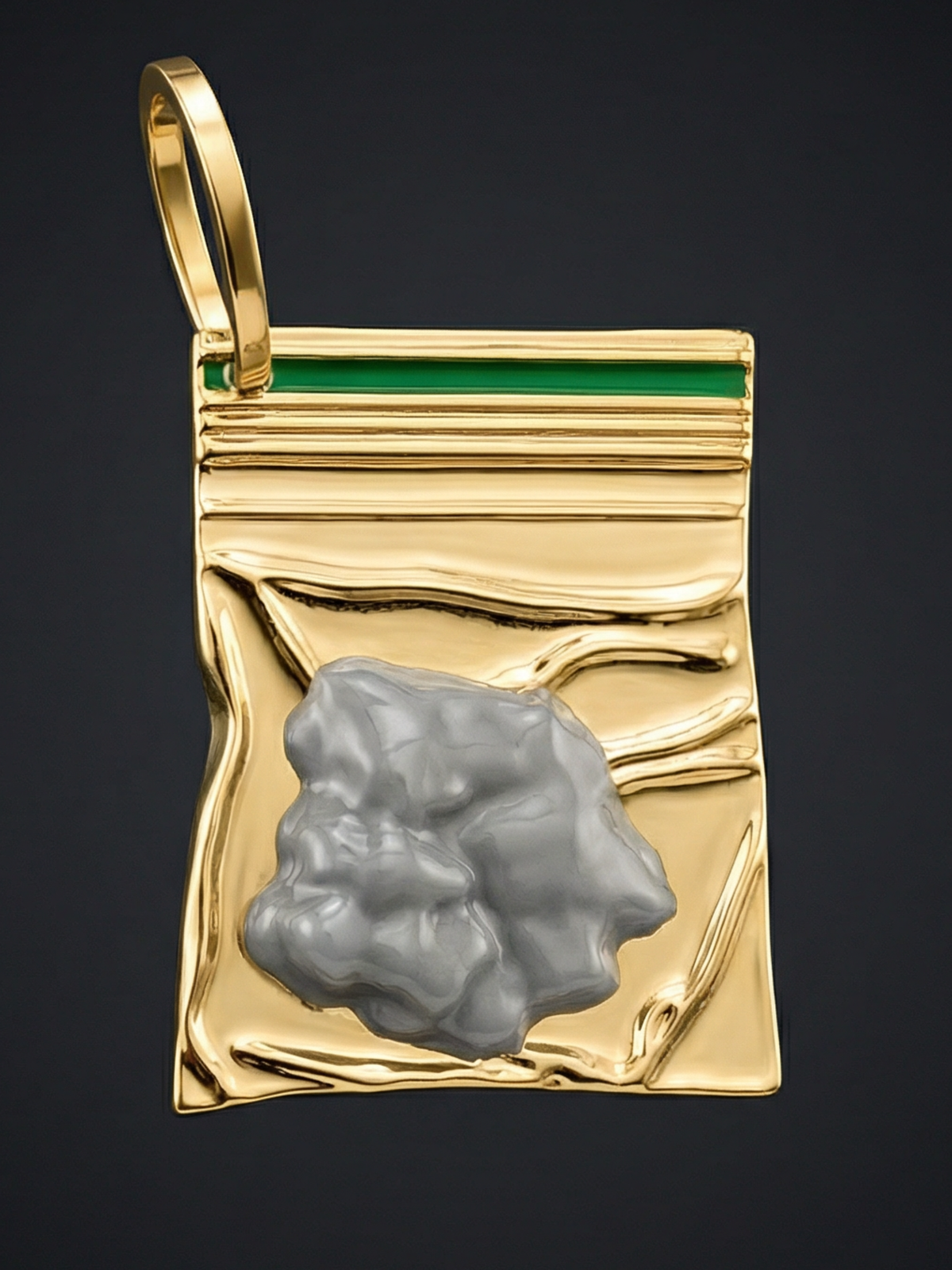 Gold Filled Baggy Pendant