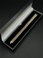 🎁 Gold Filled Diamond Presidential Bracelet 10mm Multi-colour (100% off)