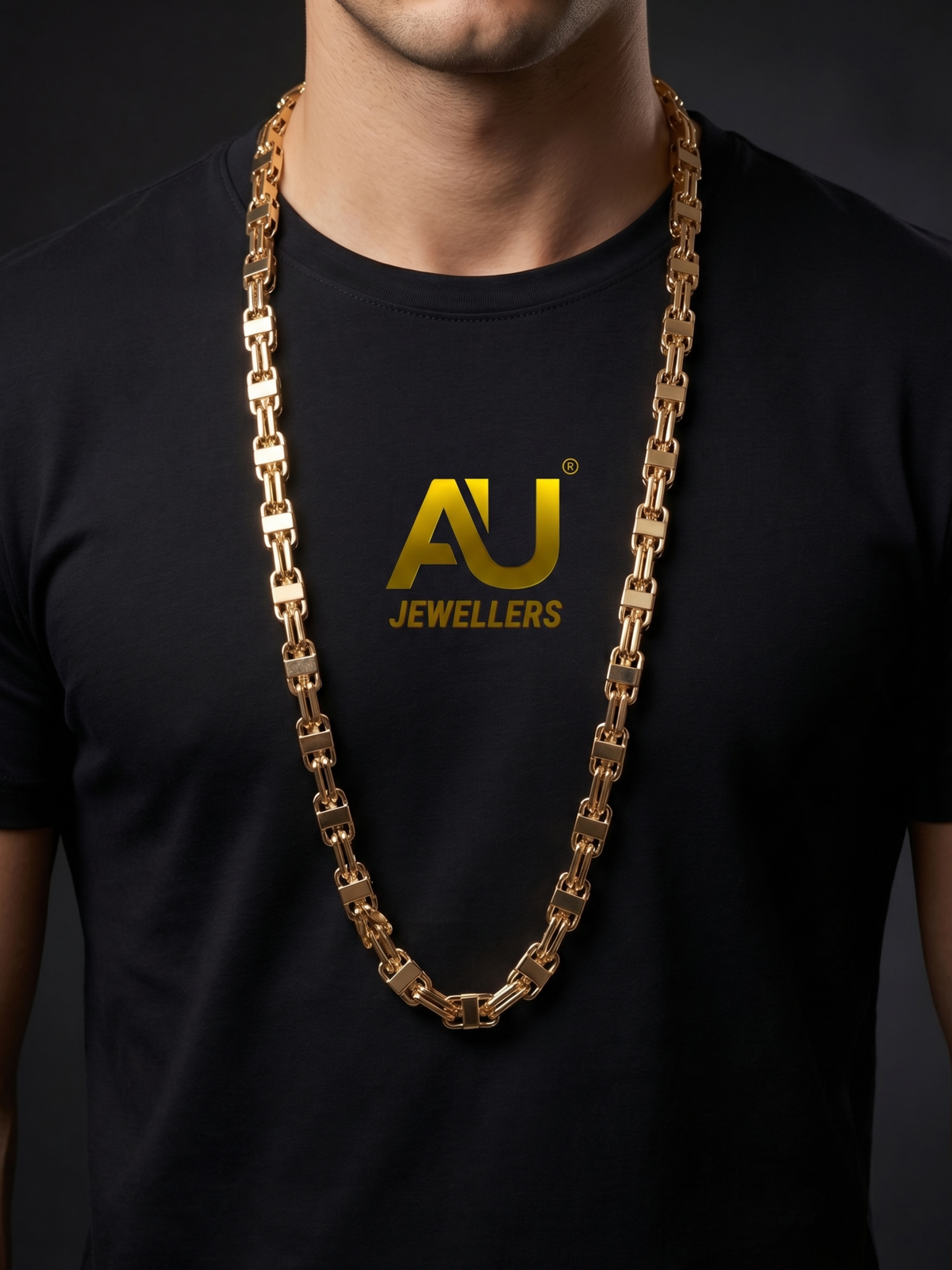 9ct Gold Filled Cage Chain 10mm
