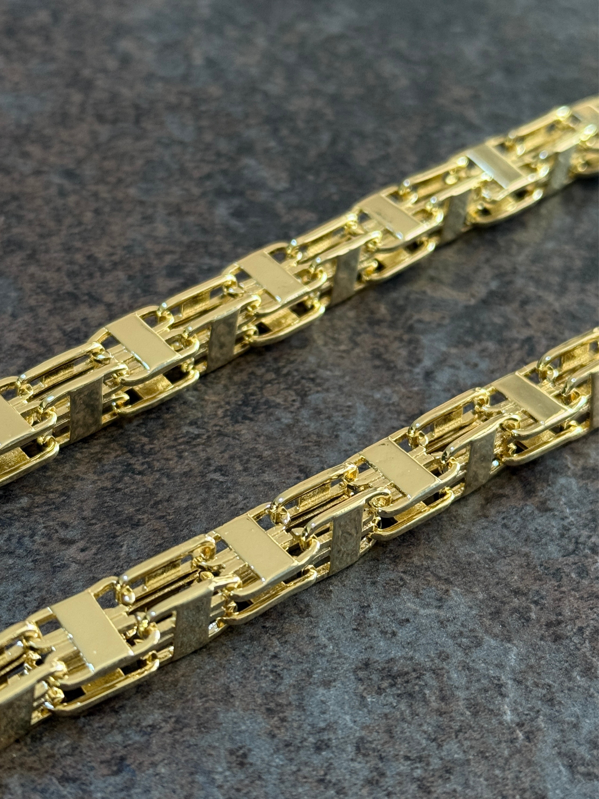 9ct Gold Filled Cage Chain 10mm