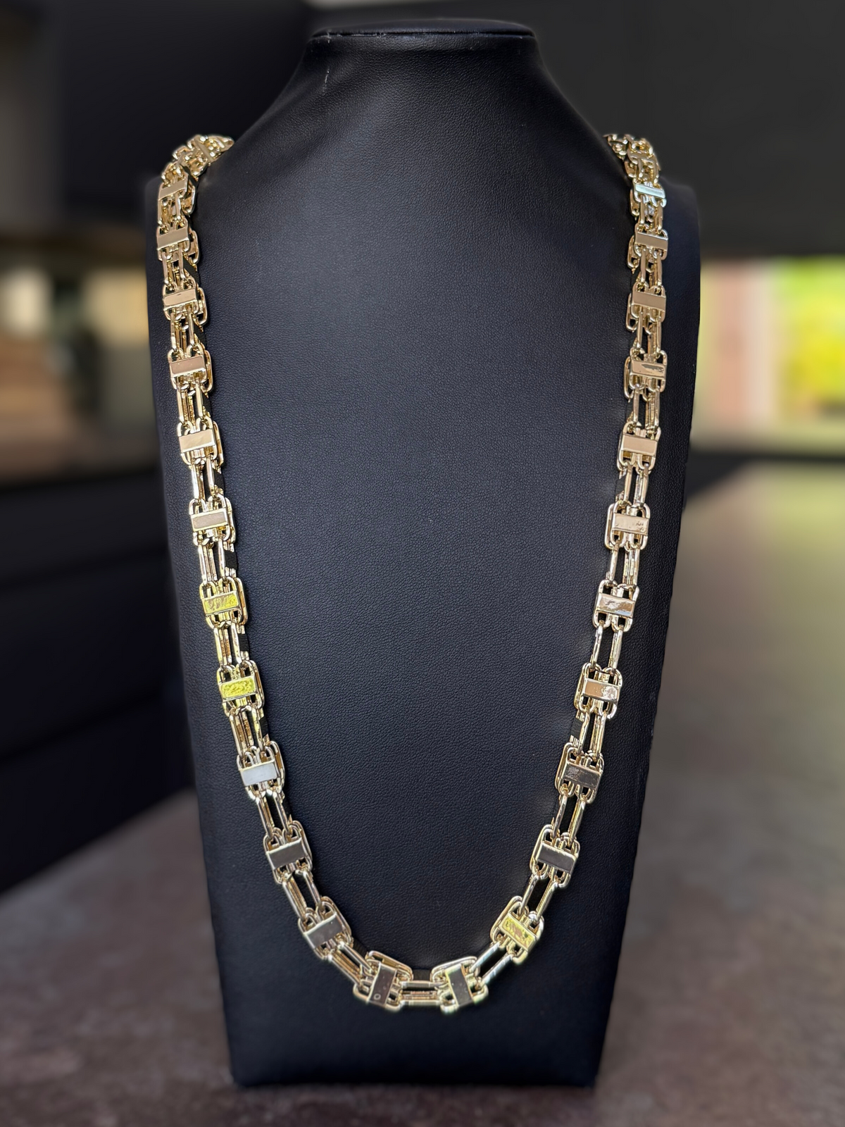 9ct Gold Filled Cage Chain 10mm