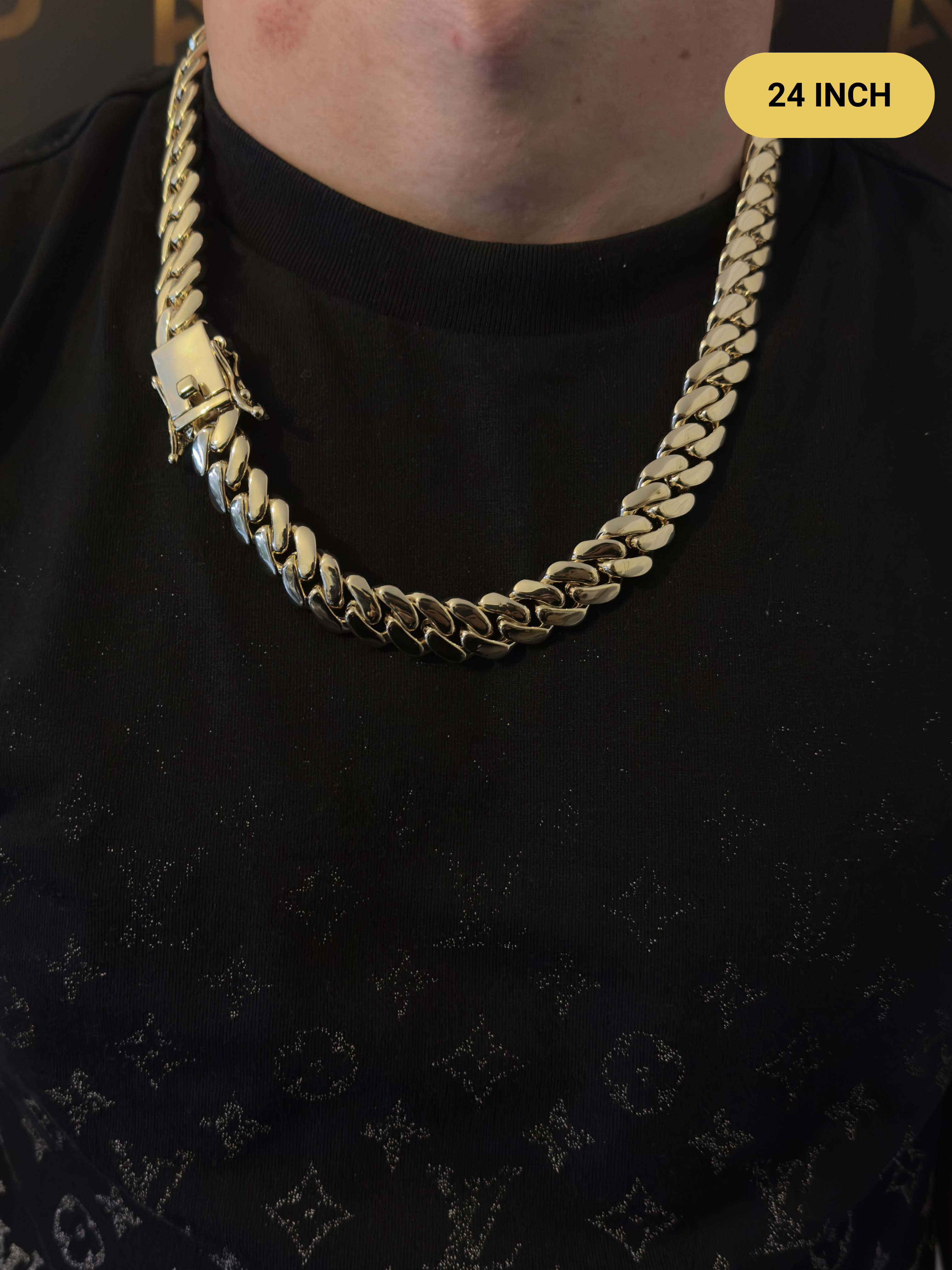 9ct Gold Filled Cuban Chain 15mm