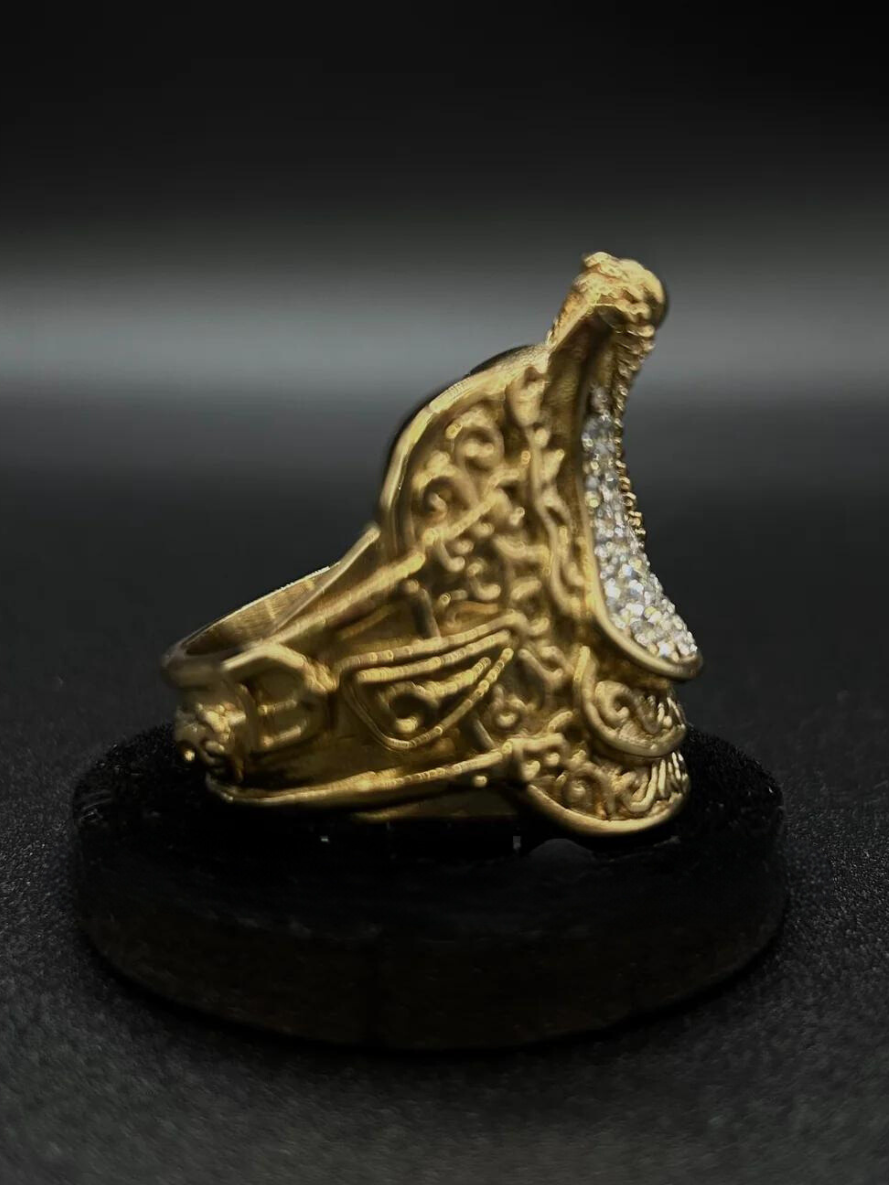 9ct Gold Filled Diamond Saddle Ring