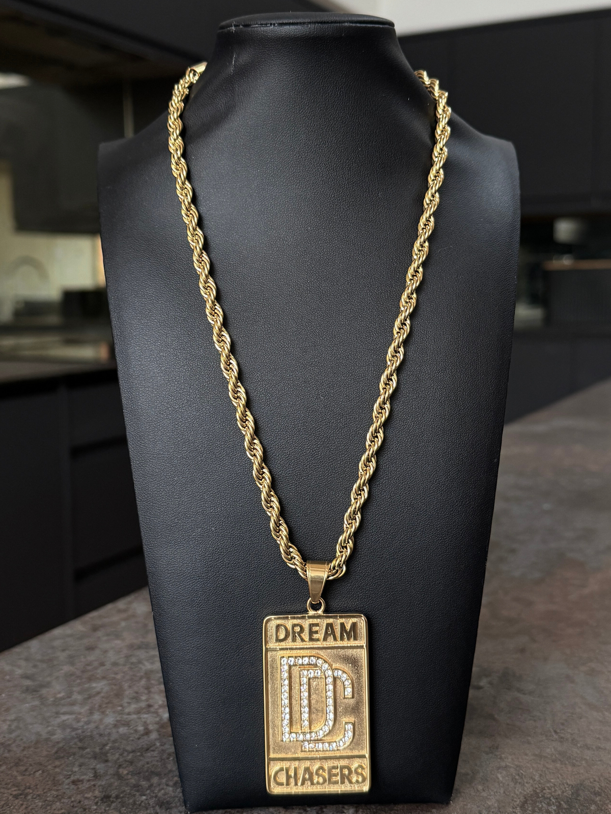 Gold Filled DreamChaser Pendant On A 6mm Rope Chain