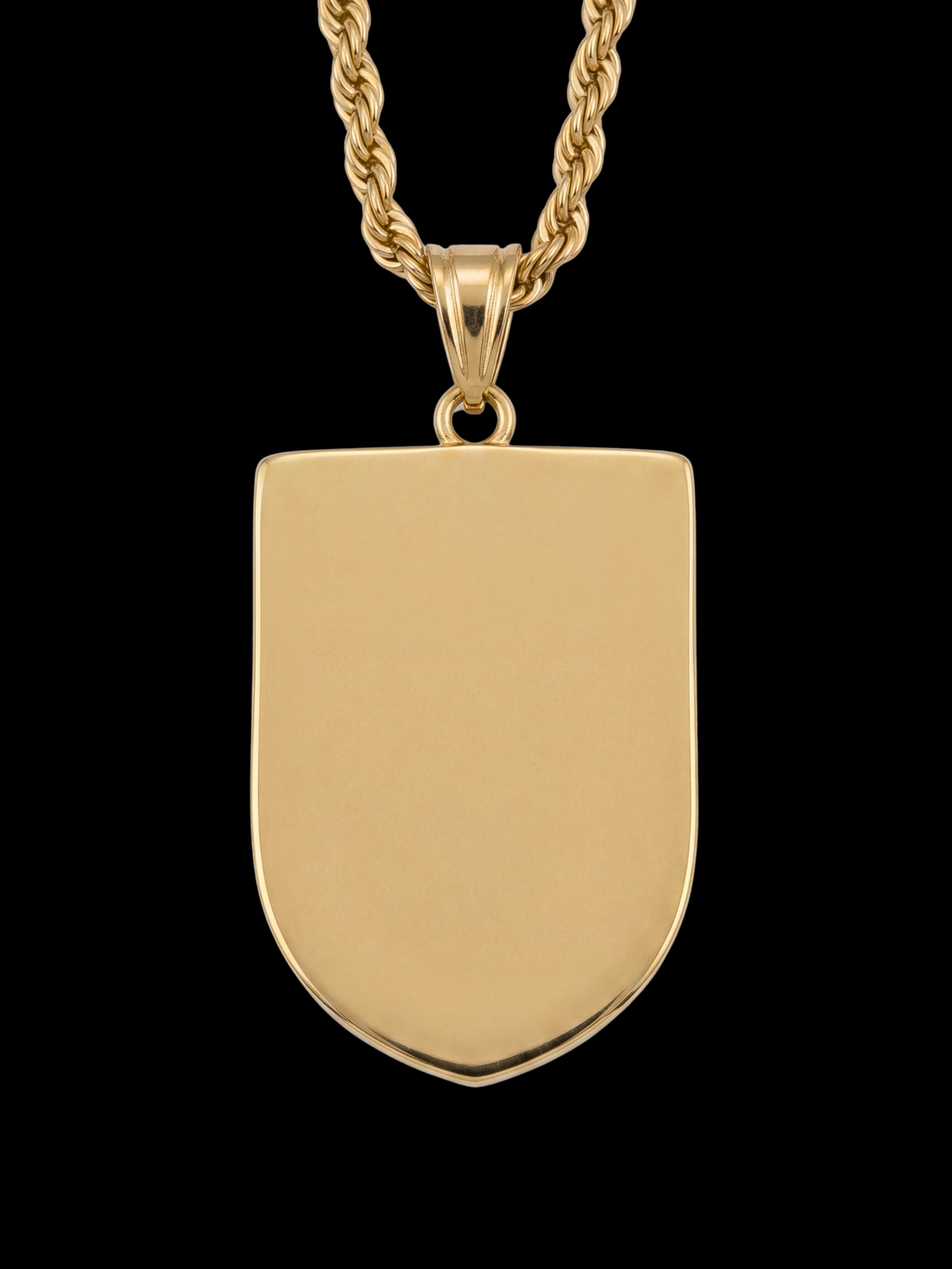 Gold Filled England Football Badge Pendant With Chain