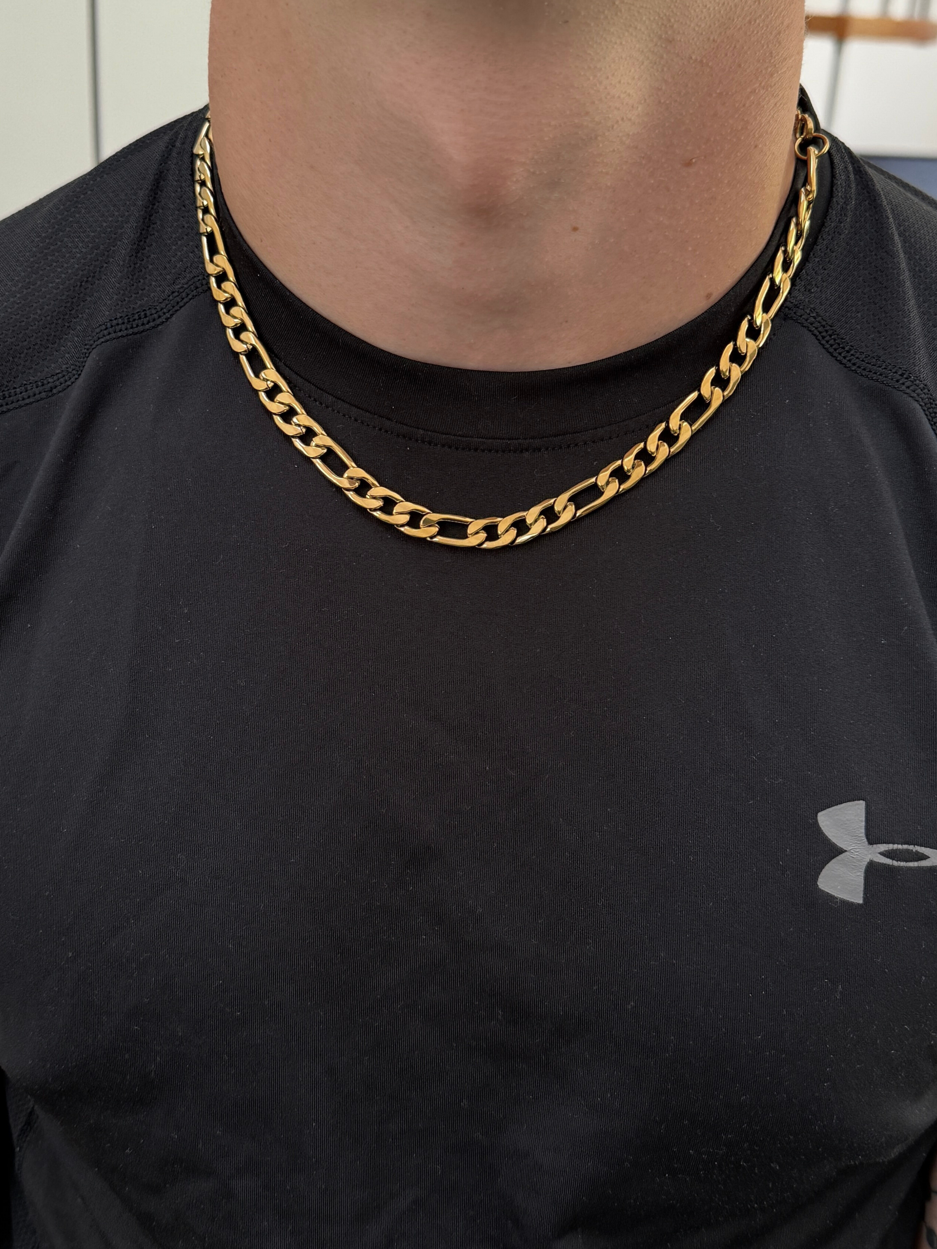 🎁 Gold Filled Figaro Chain 8mm (100% off)