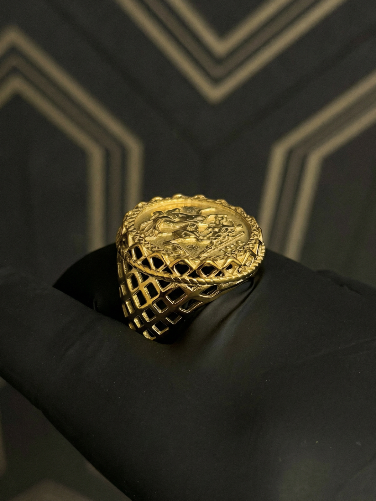 9ct Gold Filled Full Sovereign Ring
