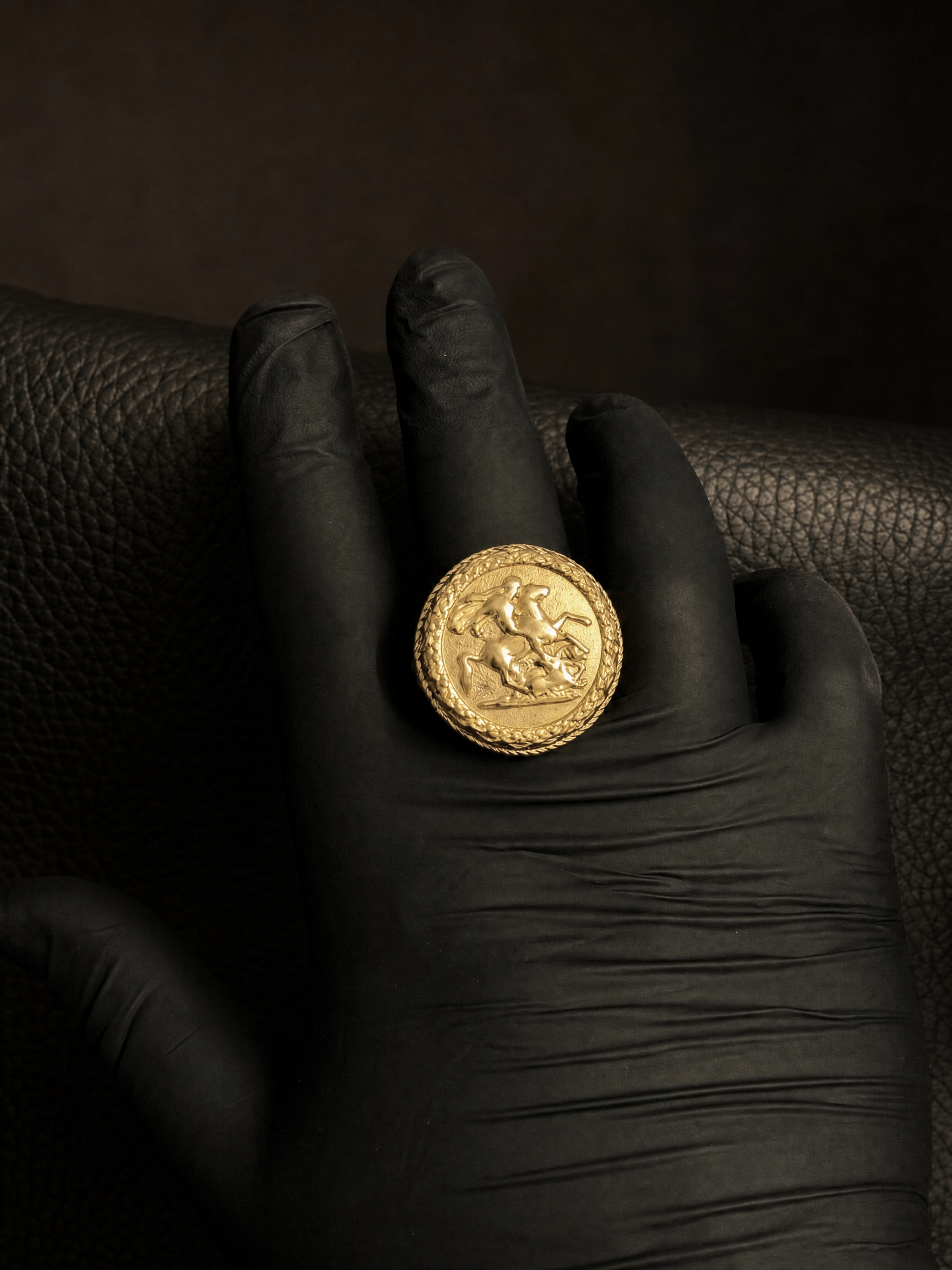 9ct Gold Filled Full Sovereign Ring