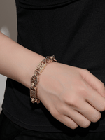 9ct Gold Filled Stars & Bars Bracelet 10mm