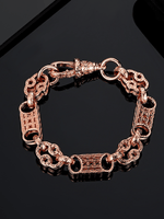 9ct Gold Filled Stars & Bars Bracelet 10mm