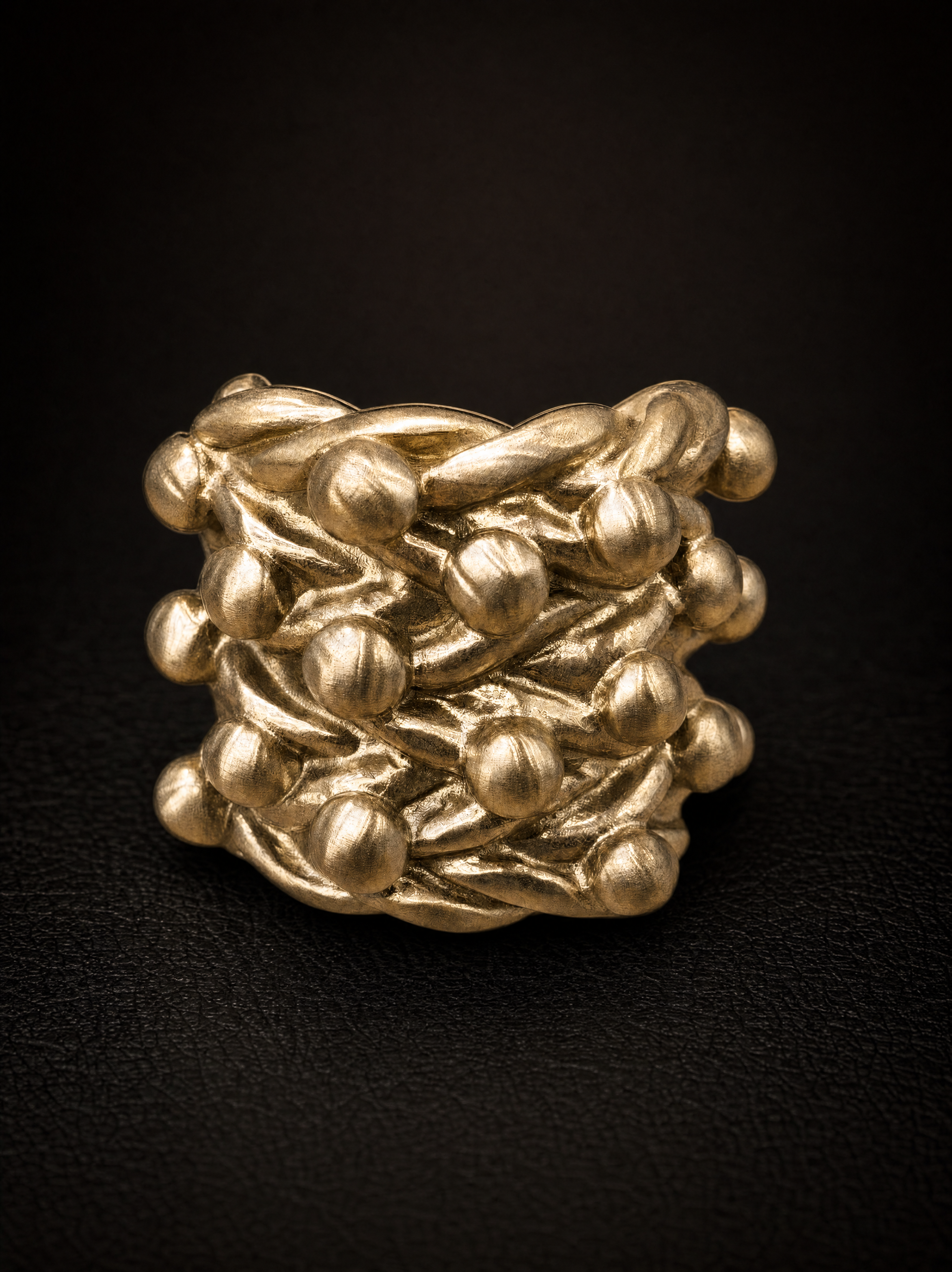 9ct Gold Filled Wide 5 Row Keeper Ring