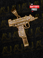 Gold Filled Mac-10 Pendant On A 6mm Rope Chain