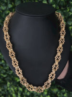 *NEW* 9ct Gold Filled Stars & Bars Chain 13mm