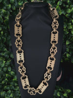 *NEW* 9ct Gold Filled XL Stars & Bars Chain 20mm