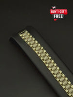 Gold Filled Diamond Presidential Bracelet 15mm