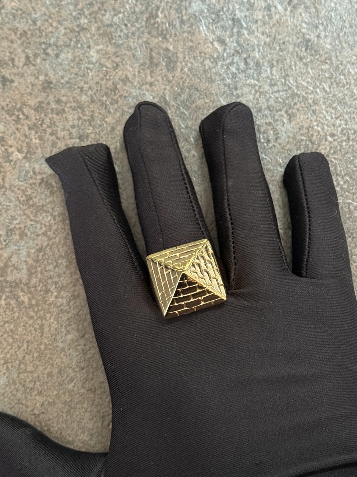 9ct Gold Filled Pyramid Ring