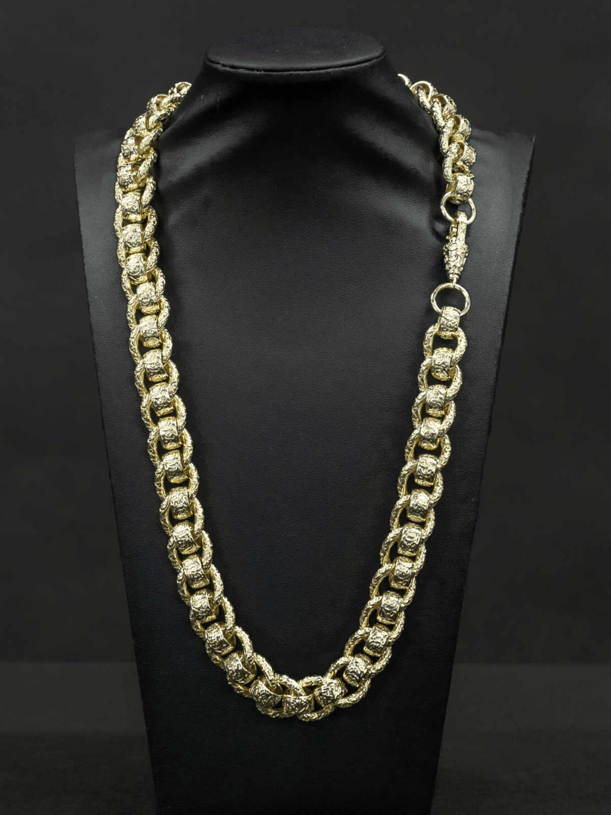 9ct Gold Filled Roller-Ball Belcher Chain 15mm