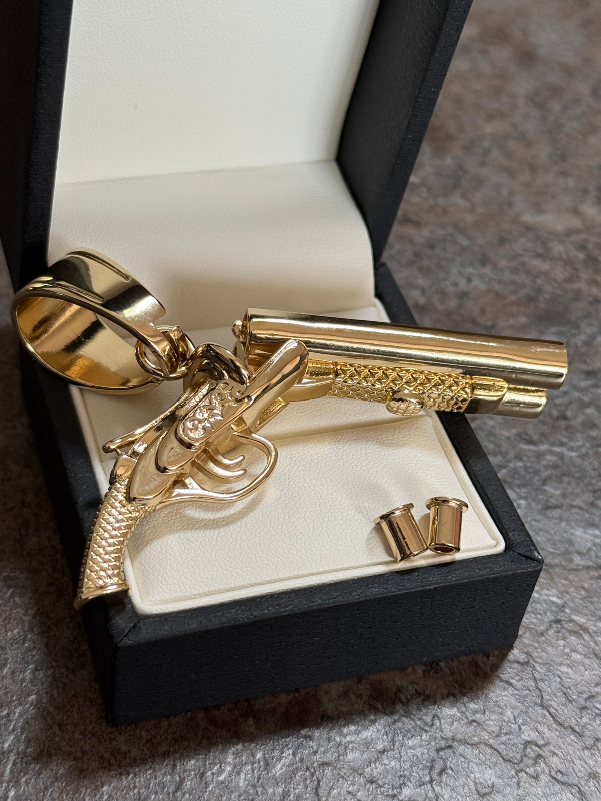 9ct Gold Filled Shotgun Pendant