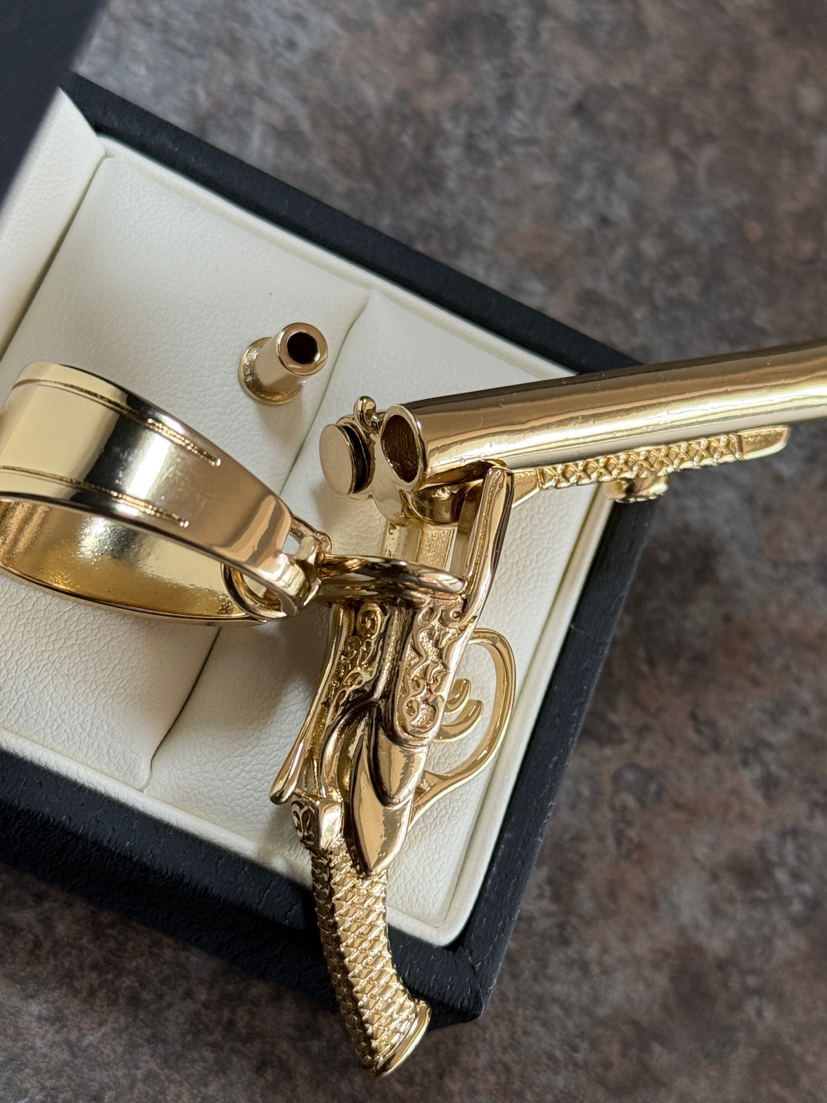 9ct Gold Filled Shotgun Pendant