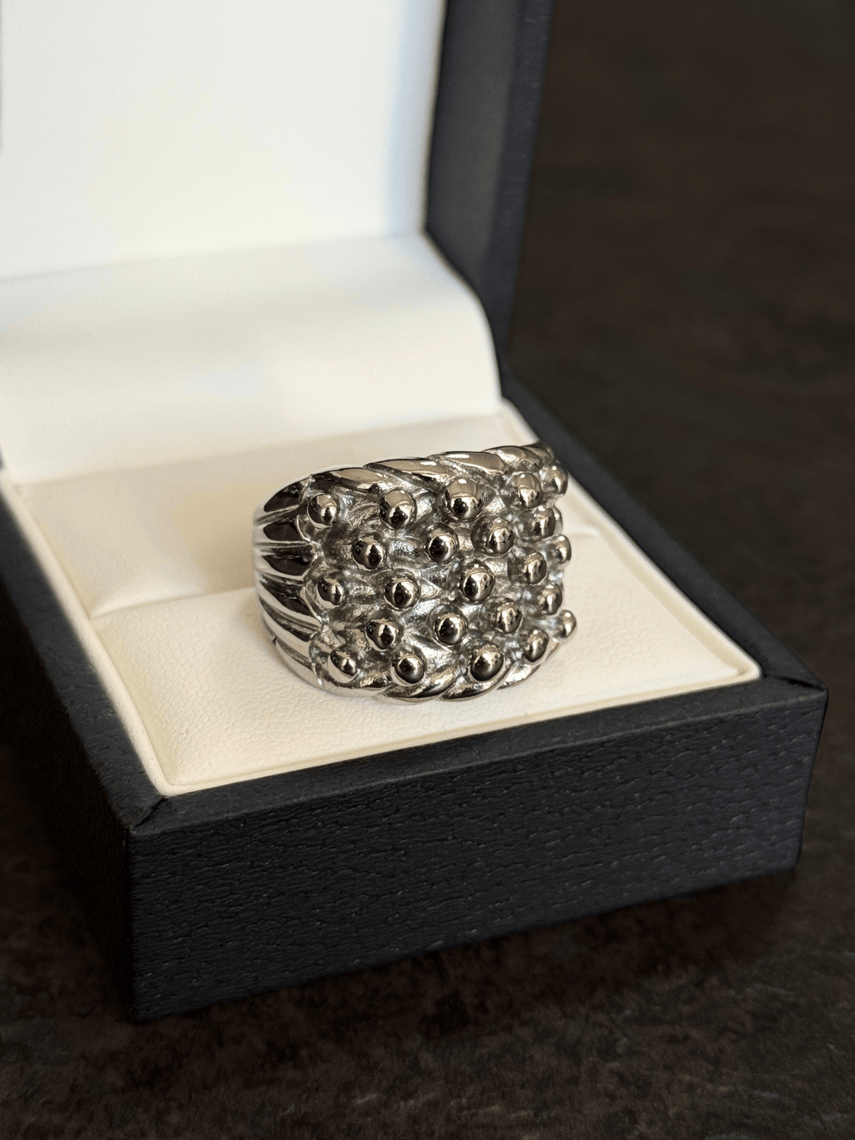 Silver Small 5 Row Keeper Ring