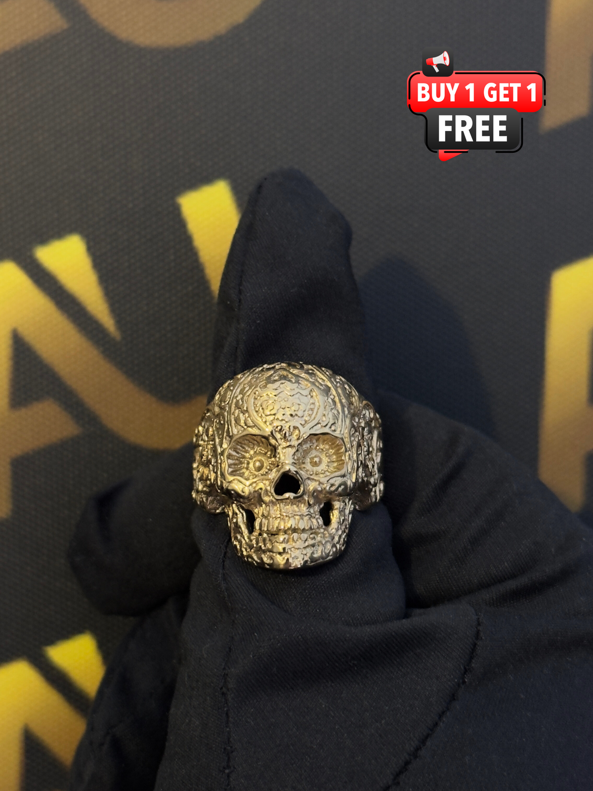 9ct Gold Filled Skull Ring