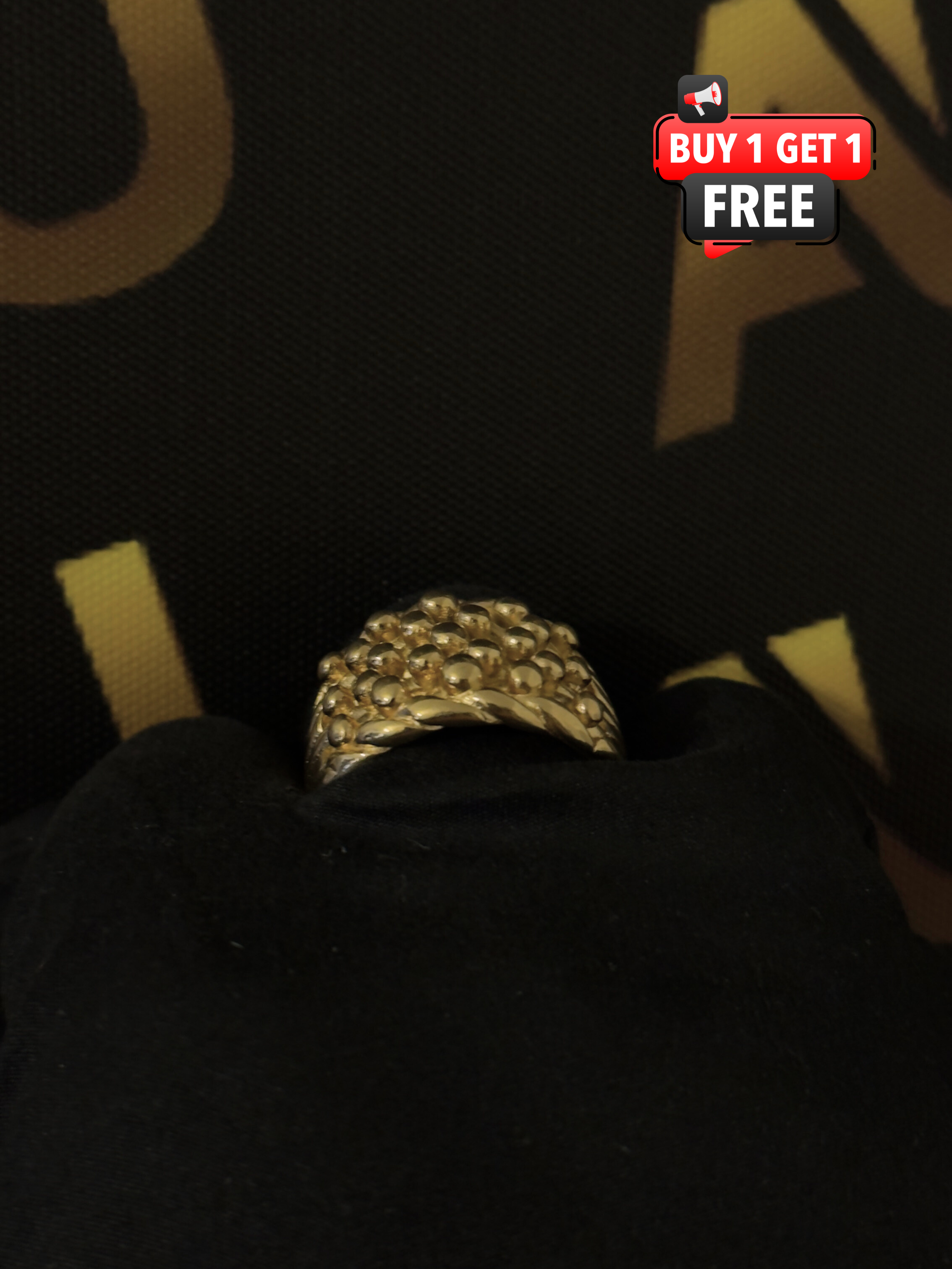 9ct Gold Filled Small 5 Row Keeper Ring