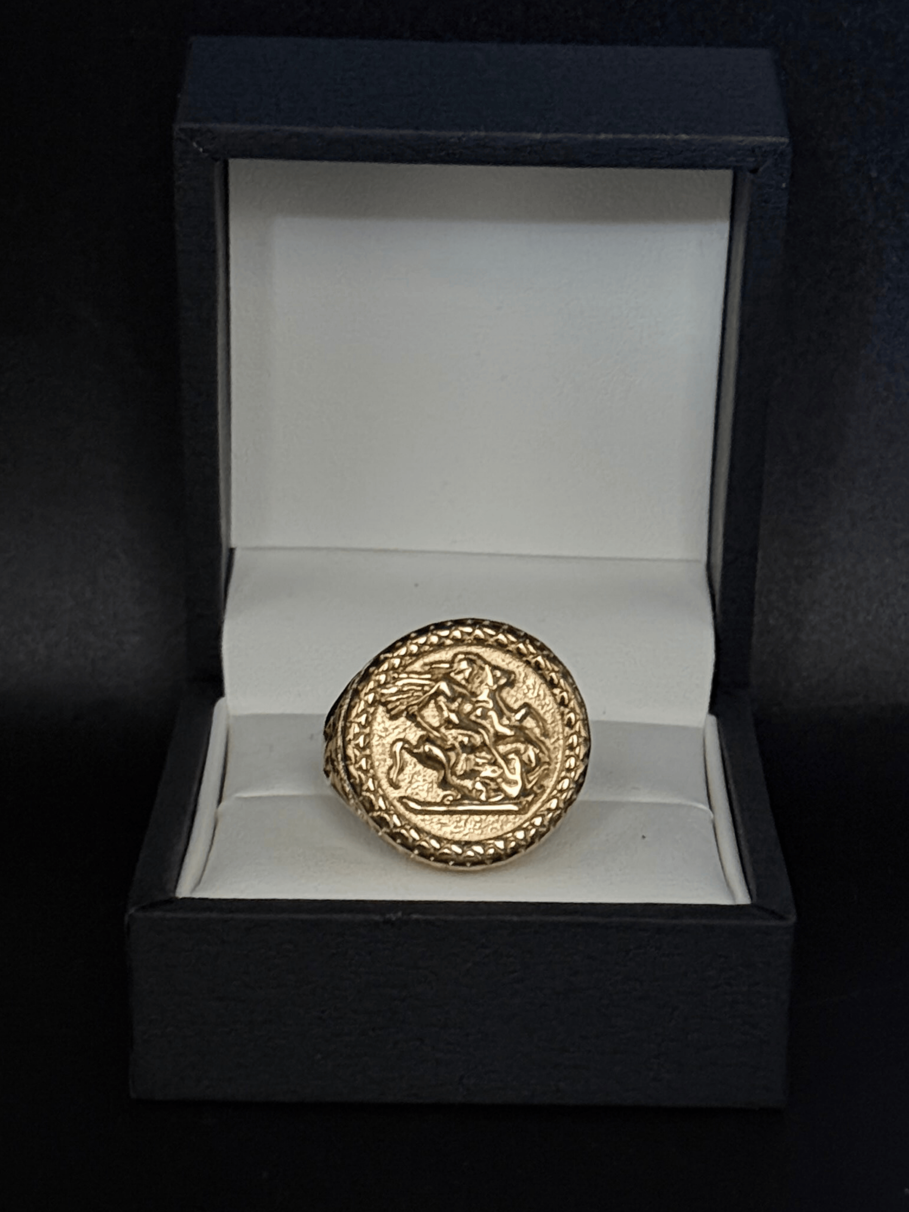 🎁 9ct Gold Filled Half Sovereign Ring (100% off)