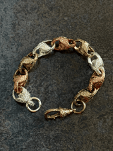 9ct Tri-Colour Gold Filled Tulip Bracelet 13mm