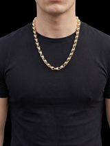 White Gold Filled Tulip Chain 10mm