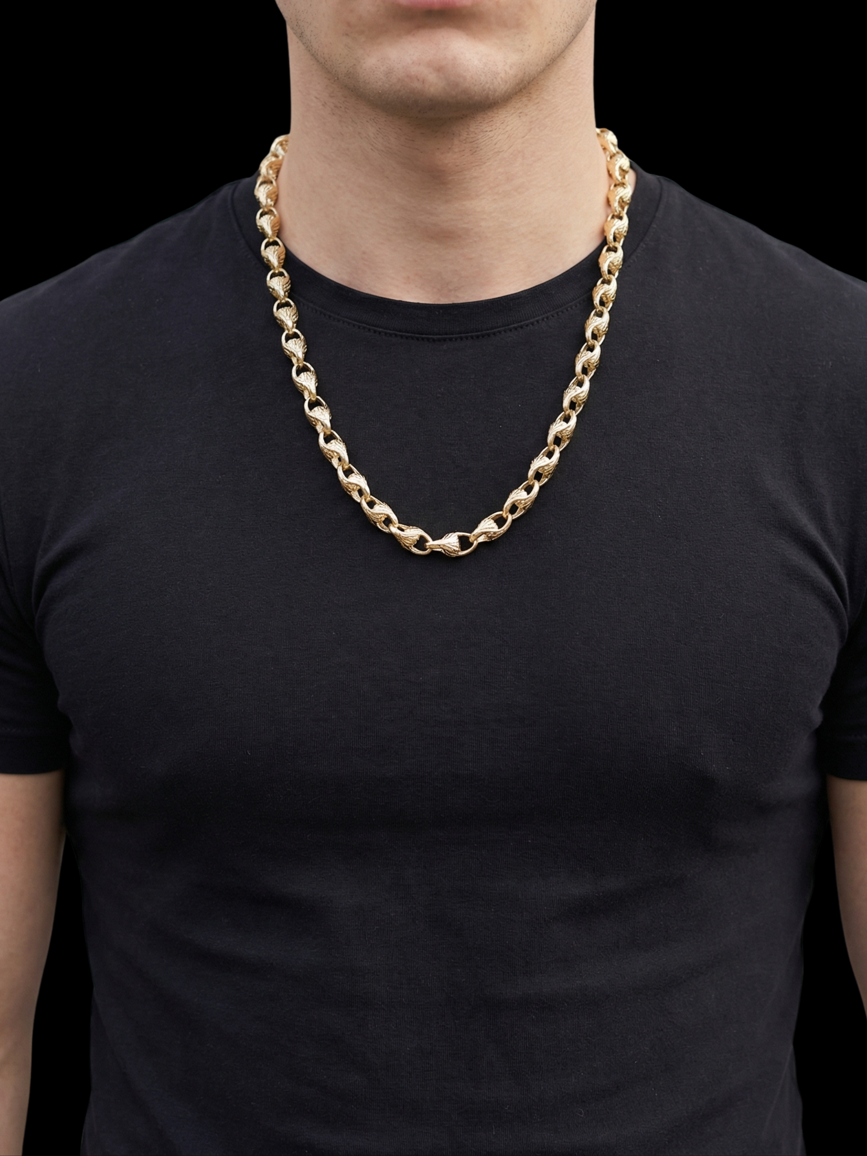 White Gold Filled Tulip Chain 10mm