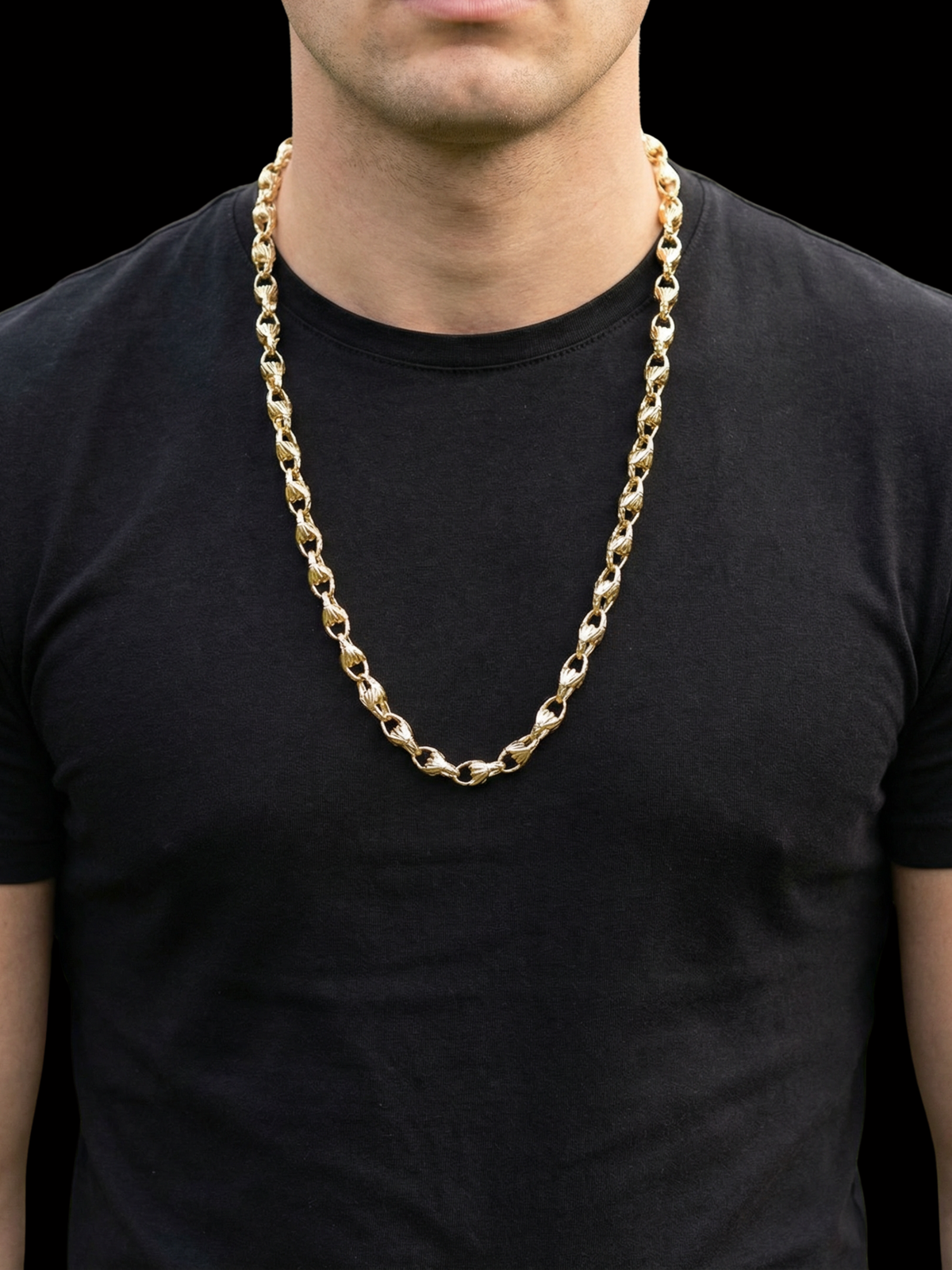 White Gold Filled Tulip Set 10mm