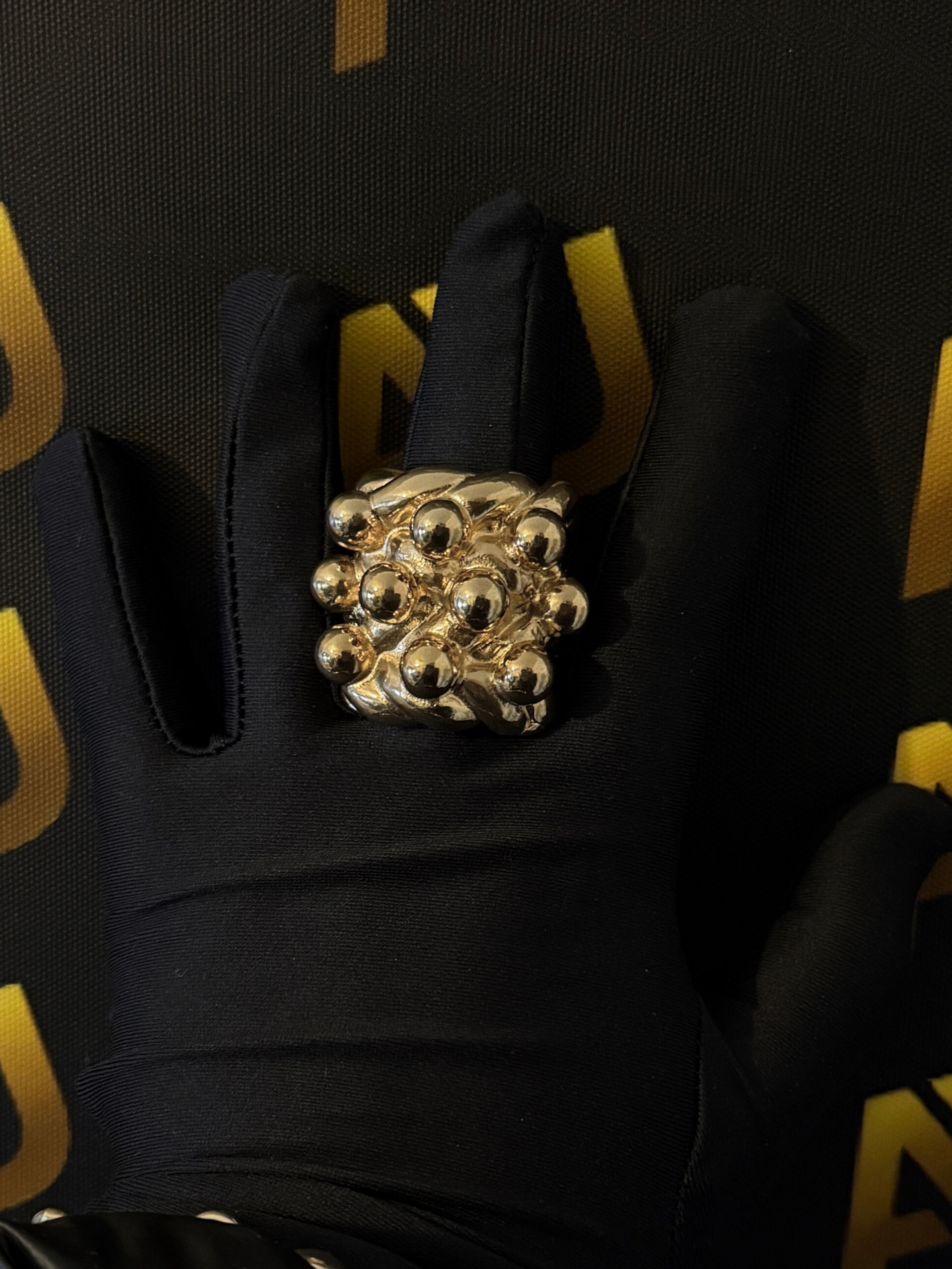 9ct Gold Filled XXL 3 Row Keeper Ring
